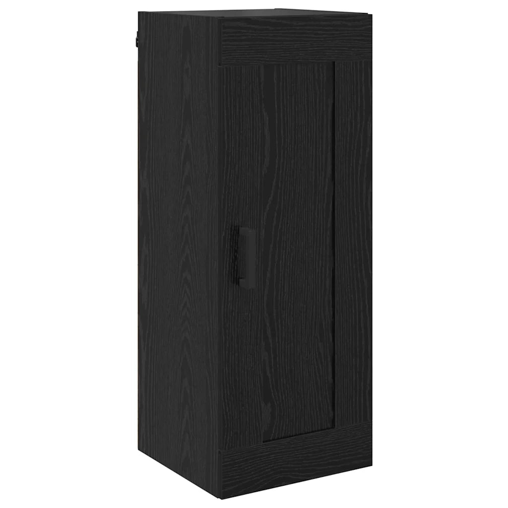 Credenza Rovere Nero 34,5 x 34 x 180 cm Legno multistrato