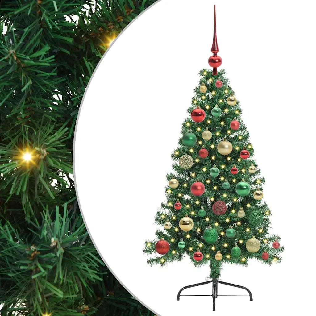 Albero di Natale artificiale con luci integrate Verde 120 cm
