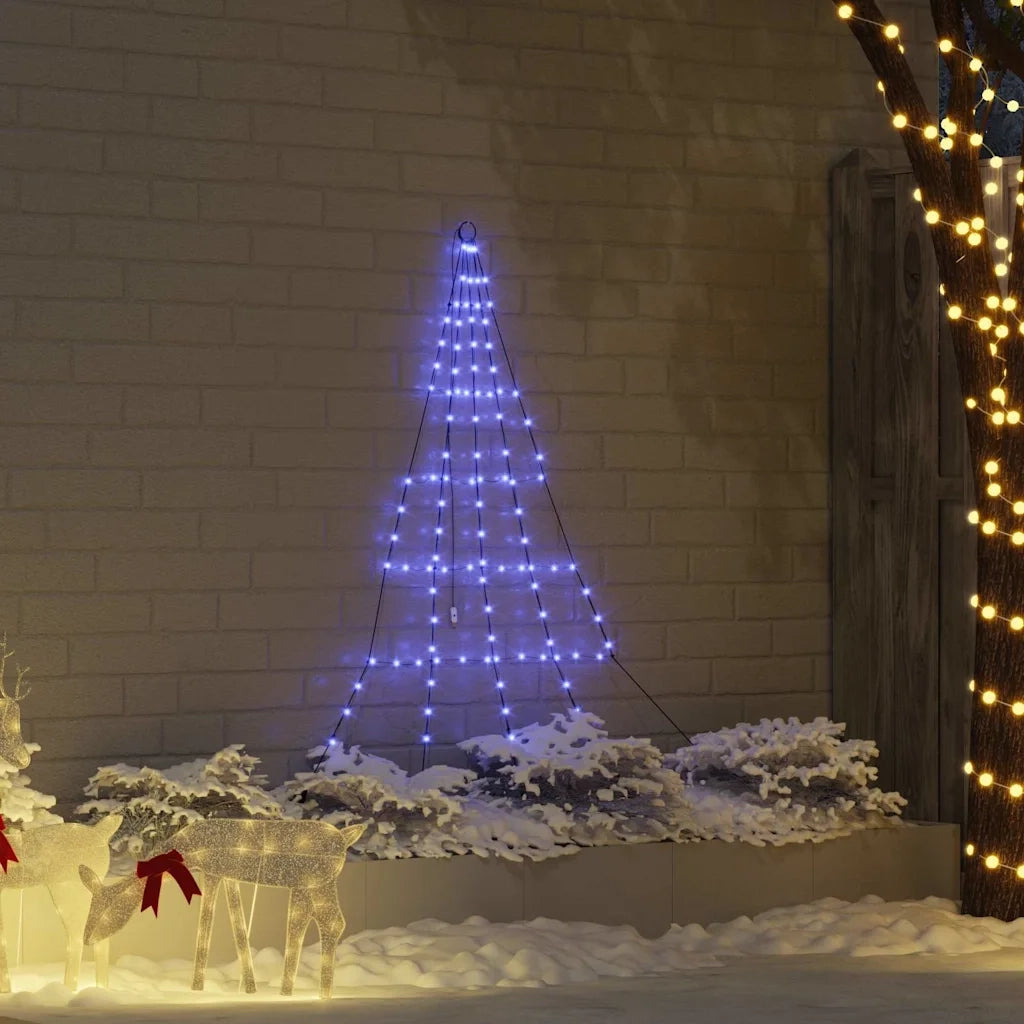 Albero di Natale LED con picchetti per il terreno Blu 182 cm 42018740