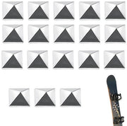 Pavimento per snowboard 18 pezzi - Pavimento antiscivolo a piramide - Autoadesivo - Zinco/Ferro - Sostenibile - Per massimo grip - Pavimento antiscivolo