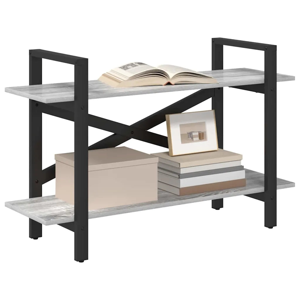 Libreria Grigio Sonoma 100 x 33,5 x 64 cm Legno multistrato 883955