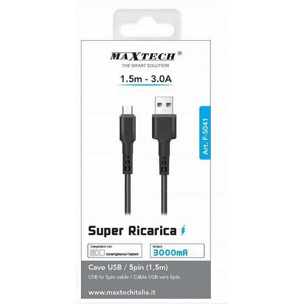 Trade Shop - Cavo Usb/micro Usb 1.5mt 3 A Super Ricarica Trasferimento Dati Smartphone F-s041 -