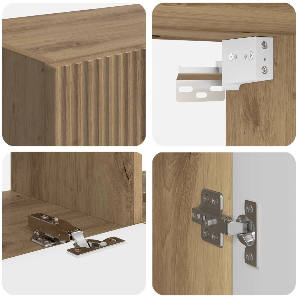 Set mobile TV 6 pcs Rovere artigianale Legno multistrato 3409068