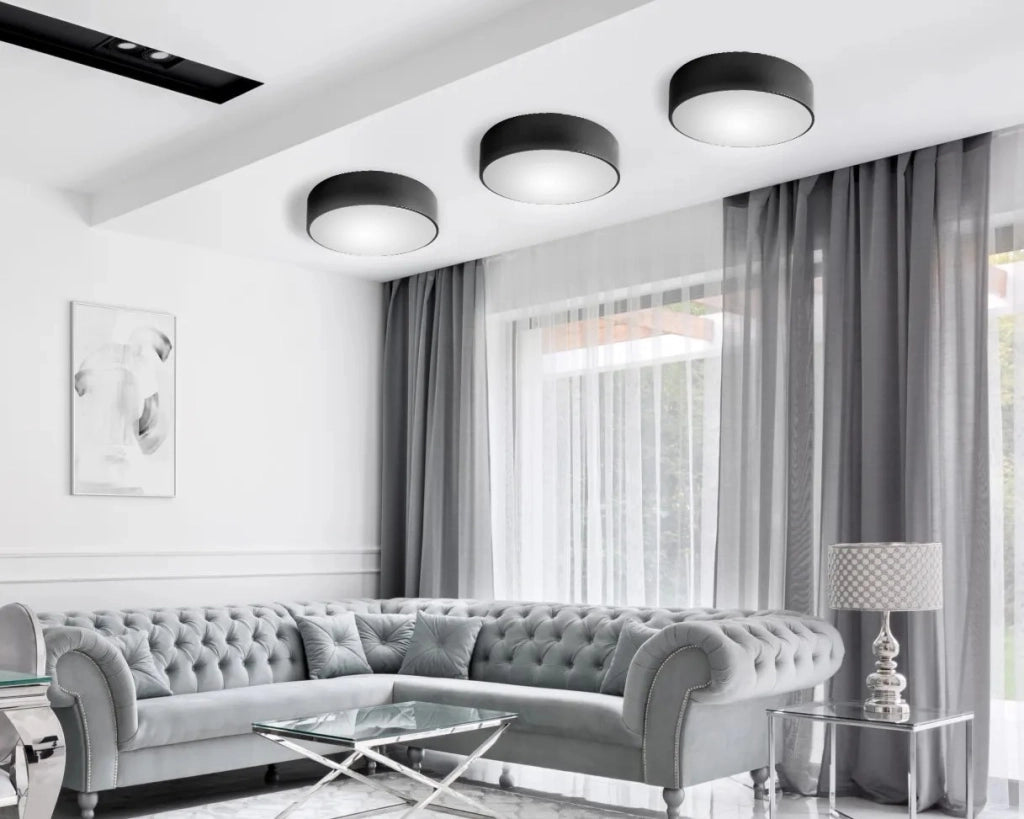 Lampada Plafoniere 40cm Rotonda Bianco Da Soffitto APP643-4C