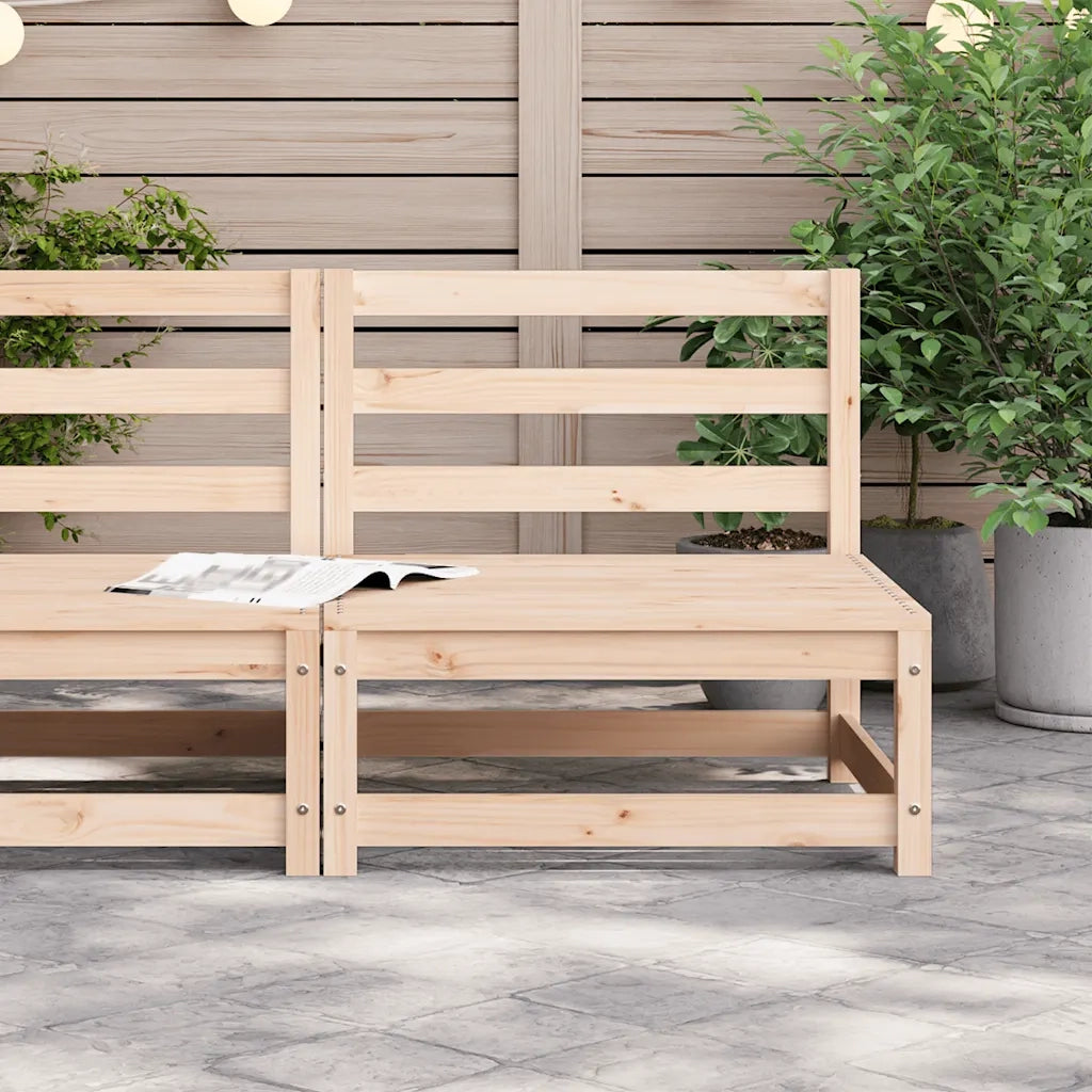 Divano Giardino Senza Braccioli 70x70x67cm Legno Massello Pino 837914