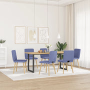 Sedie da Pranzo 6 pz Blu Jeans in Tessuto 3315554