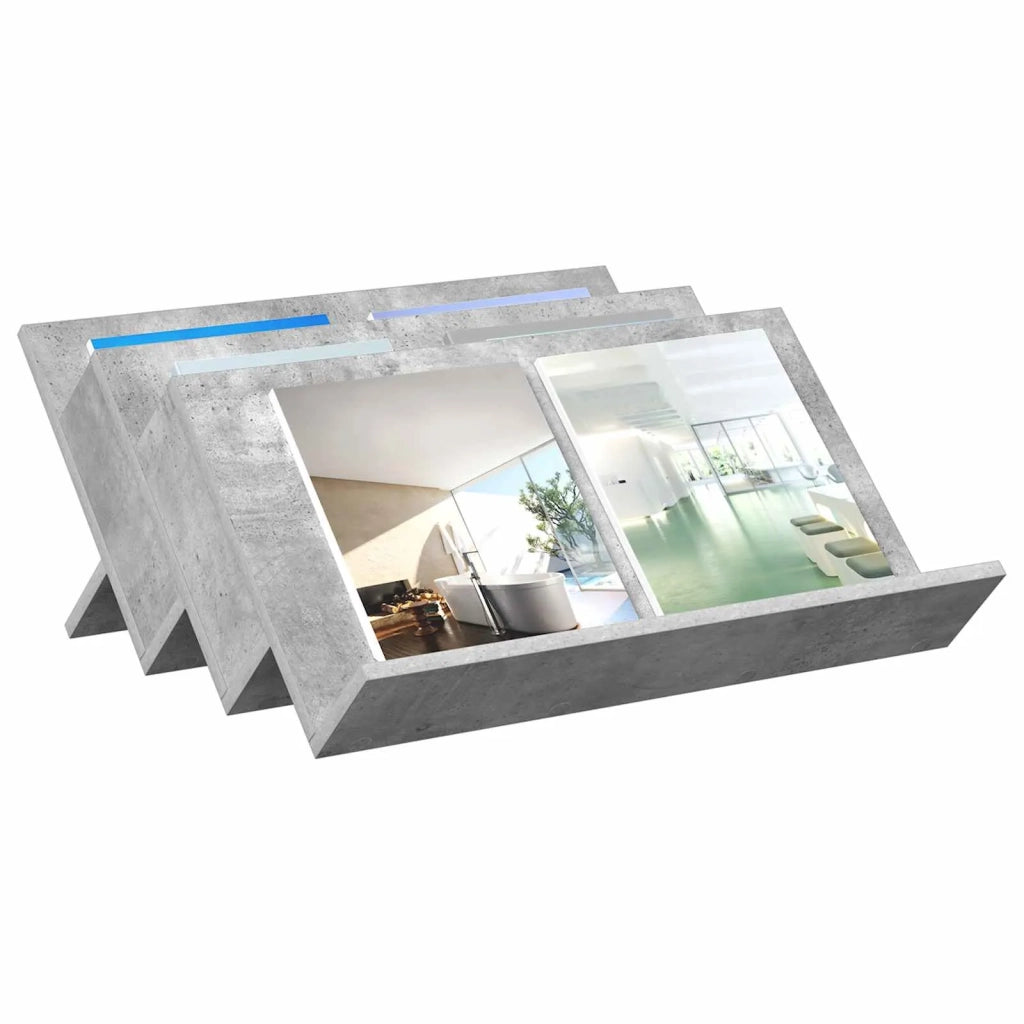Scaffale per riviste Grigio Concret¨¨ 65 x 53 x 28,5 cm CFW4891610