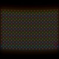 Luci di Natale a Rete Colorate 3x3m 306 LED Interni Esterni 328781