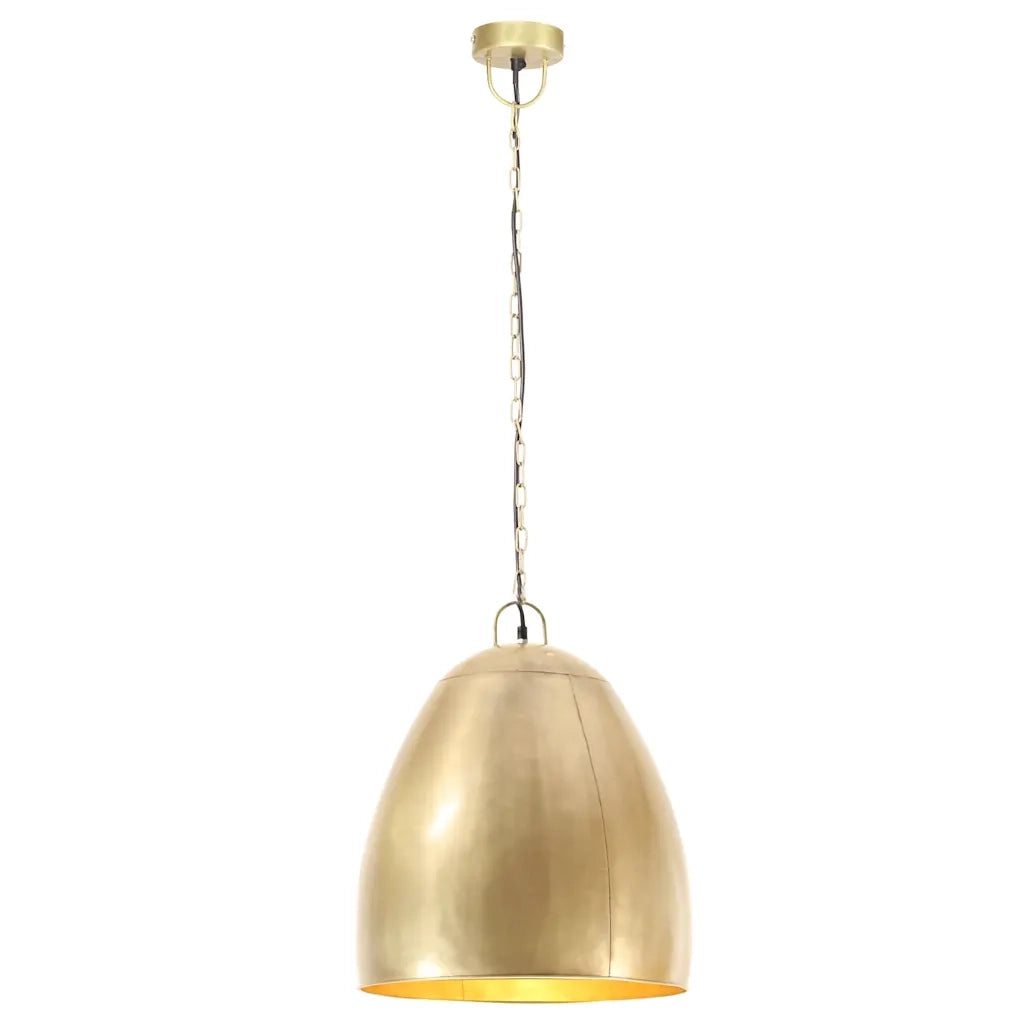 Lampada a Sospensione Industriale 25 W Ottone Rotonda 42 cm E27 CFW1818276