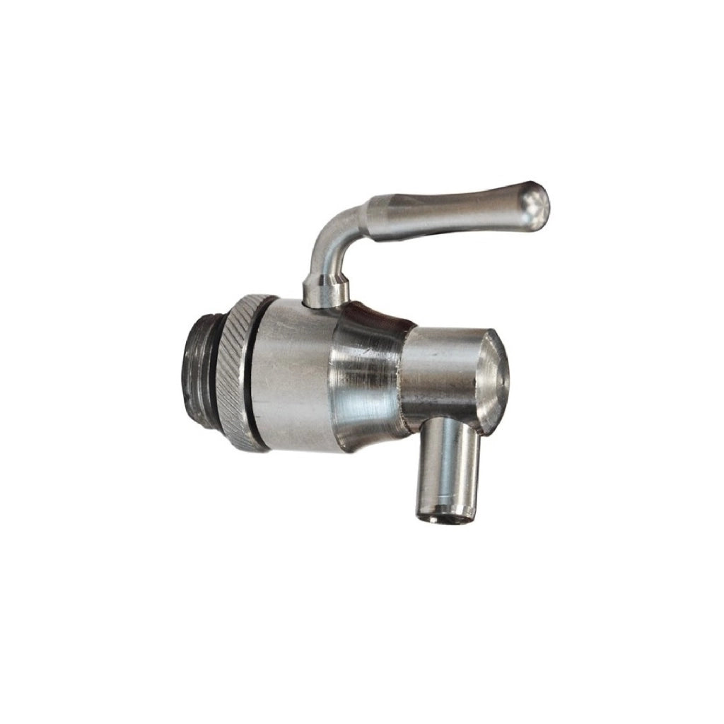 Rubinetto inox olio vino antigoccia bidone fusto botte beccuccio girevole 1/2'