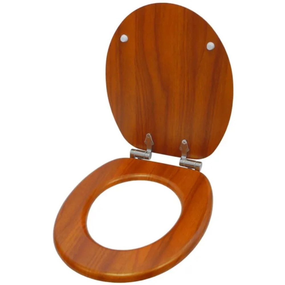 Coprivaso legno noce universale con cerniere regolabili