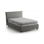 Alvino, Letto Piazza e Mezza Materasso Incluso Made in Italy, Grigio