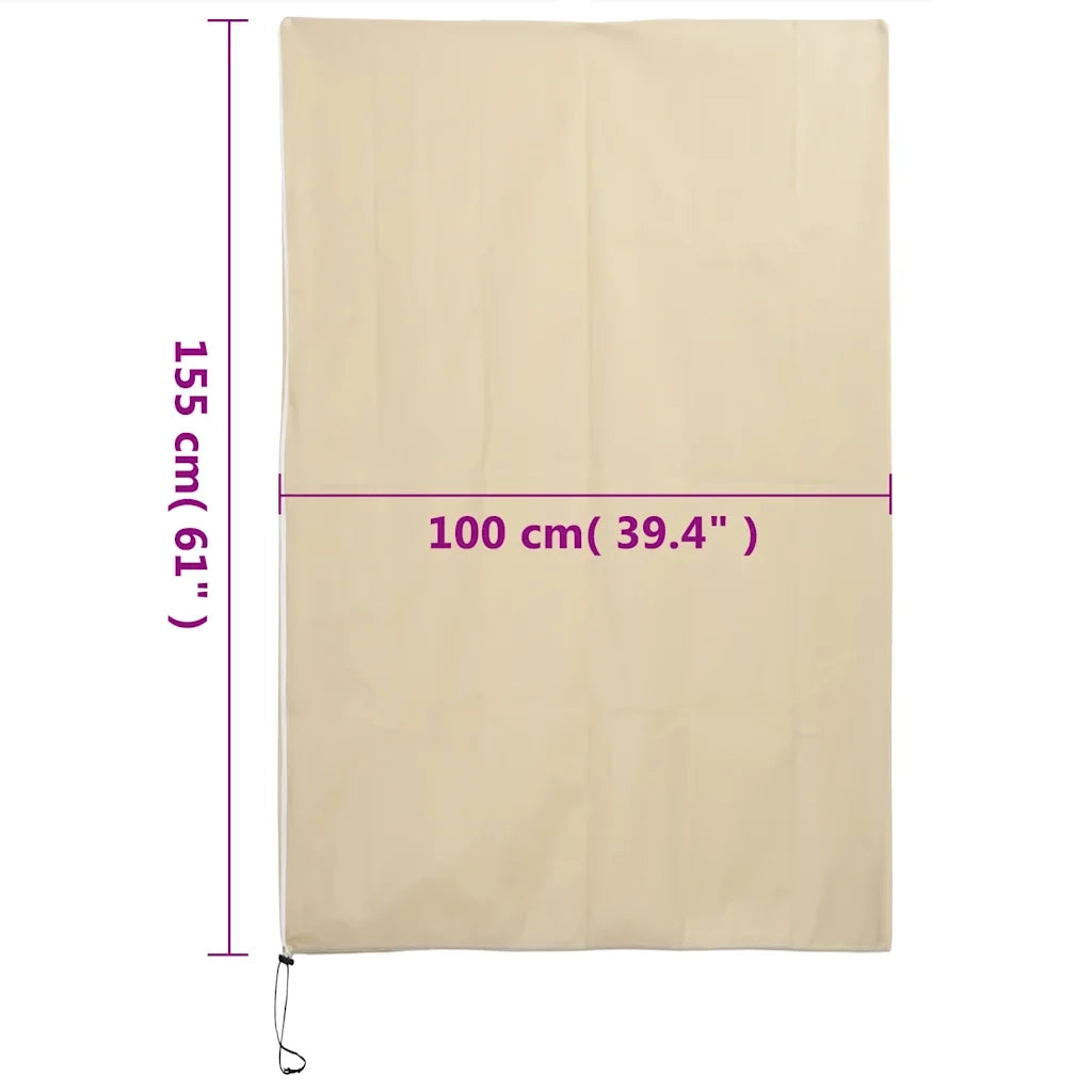 Coperture con Cerniera per Piante 2 pz 70 g/m2 1x1,55 m CFW7606376