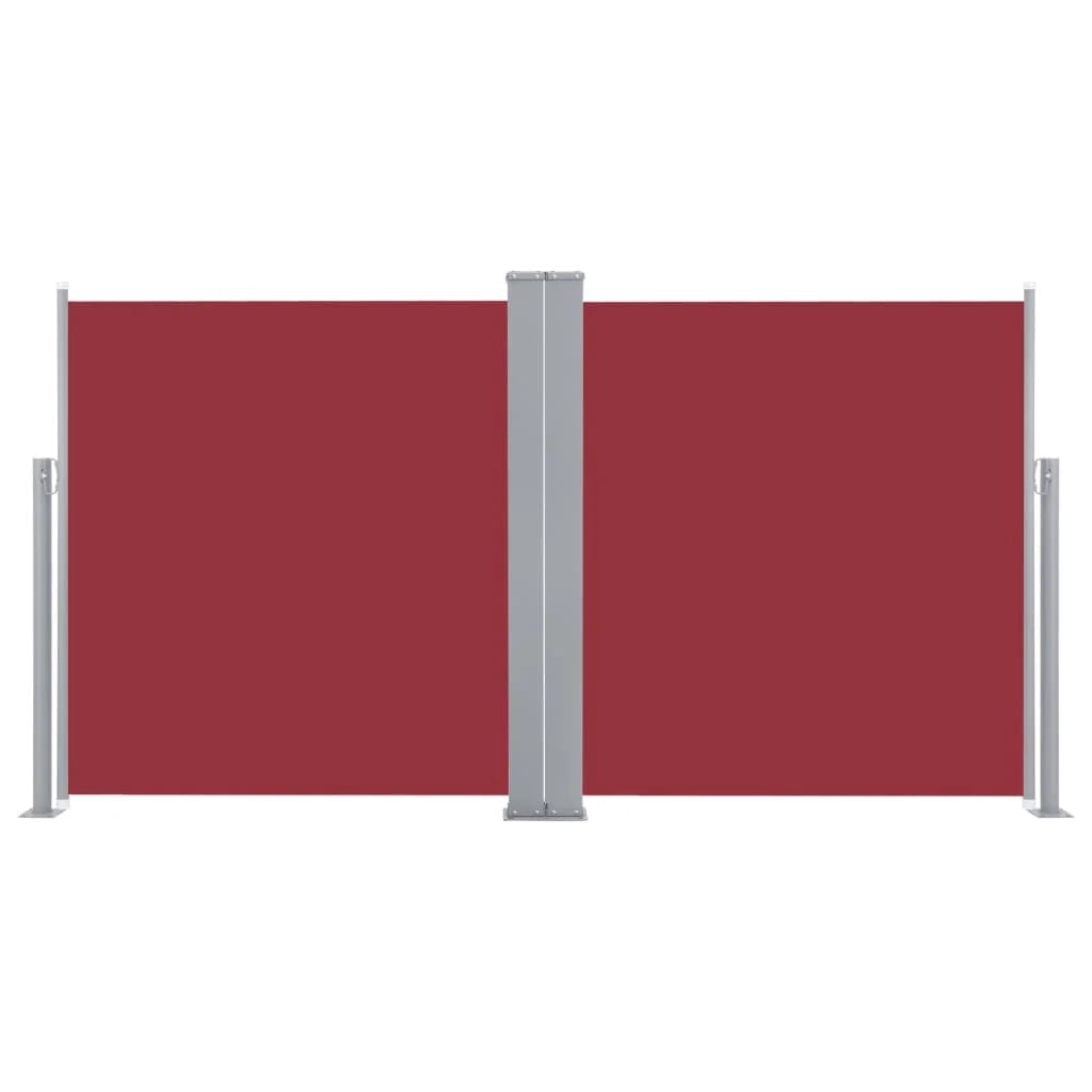 Tenda da sole laterale retrattile/schermo privacy per patio giardino terrazza balcone 140 x 600 cm rosso 02_0007458