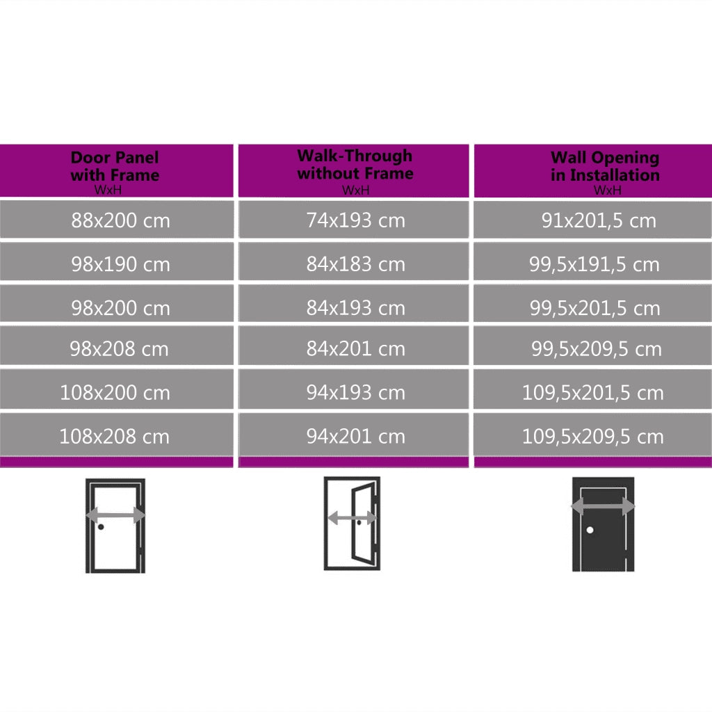 Porta d'Ingresso in Alluminio e PVC Antracite 100x210 cm 3056825