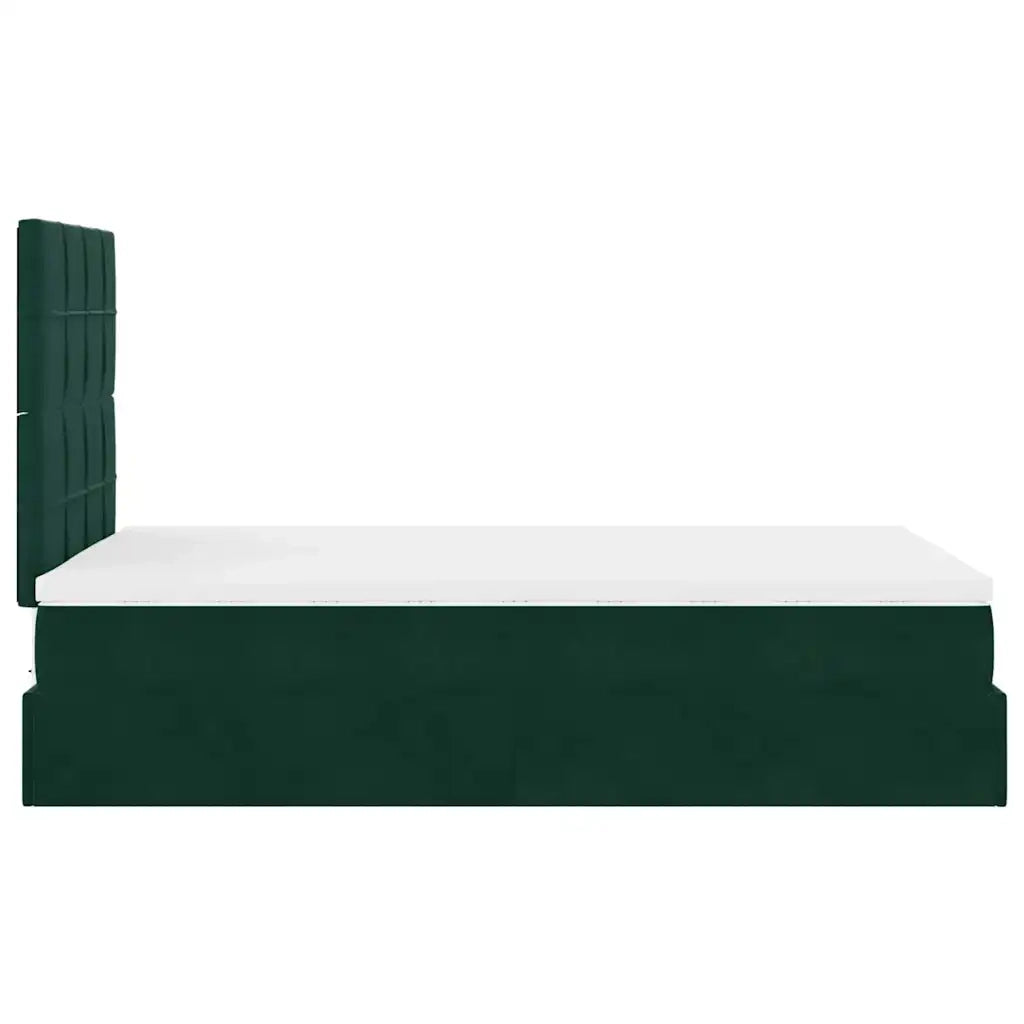 Struttura Letto Pouf con Materassi 120x200 cm Velluto 3314315