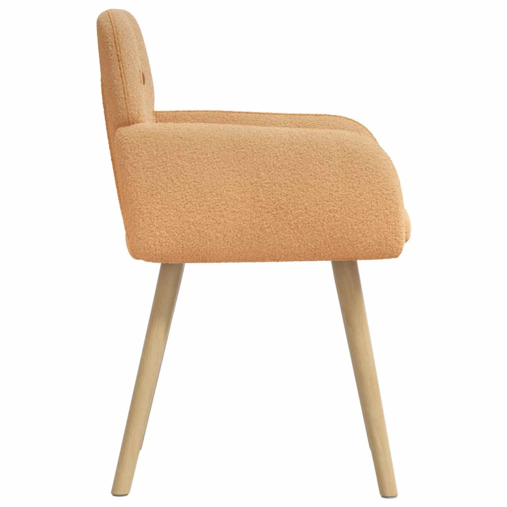 Sedie da pranzo 2 pcs Bouclé Beige 59 x 56 x 86 cm 42034329