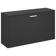 Panca Scarpiera | Mobile per scarpe Nera 80x24x45 cm in Legno Massello di Argilla