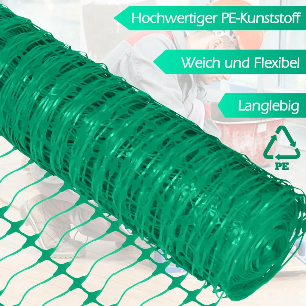 Recinzione di recinzione per cani, altezza 100 cm, con 80 pali e 250 nastri in plastica, recinzione mobile, 50 m