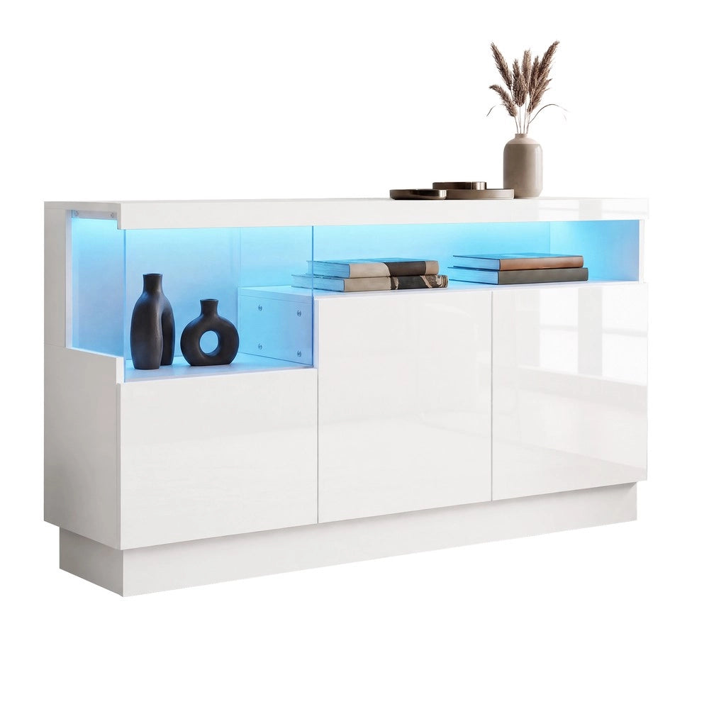 Credenza moderna ¨C Minimal ¨C Materiale truciolato, con illuminazione LED