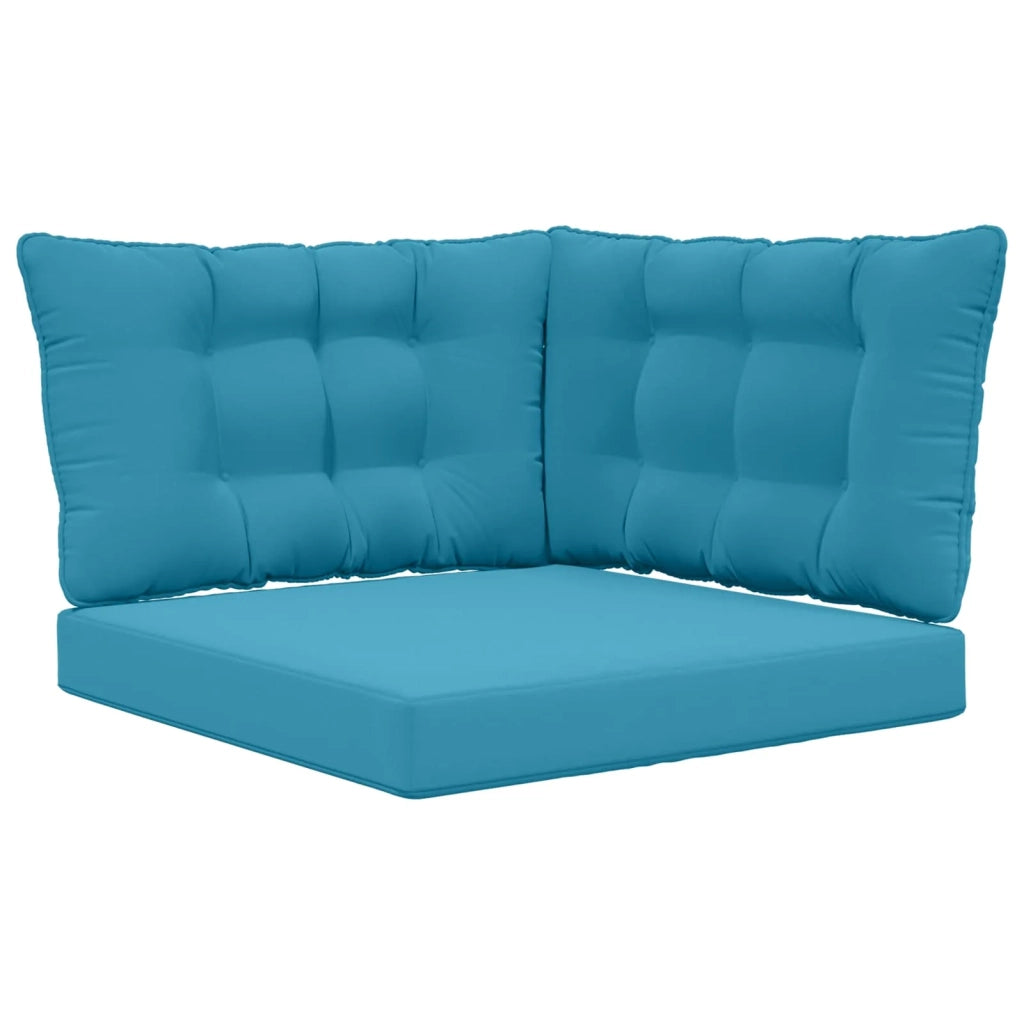 Cuscino per divano da esterno 3 pcs Blu Reale Poliestere 900924