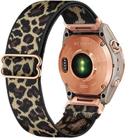 Cinturino orologio elastico in nylon premium - 20mm - compatibile con Garmin Fenix 7S/6S/5S/Descent Mk2S - cinturino elastico sostitutivo - Epix Pro 42mm - uomini e donne - Quick Fit