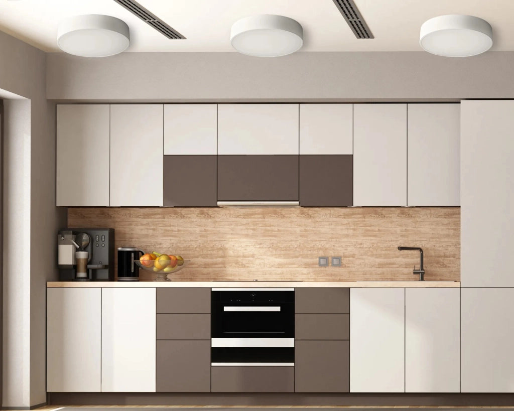 Lampada Plafoniere 40cm Rotonda Bianco Da Soffitto APP643-4C