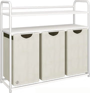 Cestino per la Lavanderia 3 Cestelli - Risciacquatore di Abbigliamento - Cestino per la Lavanderia a 3 Cestelli - Organizzatore per Abbigliamento - Cestino per la Lavanderia - Cassetto per la Lavanderia