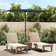 Ombrellone da Giardino con Palo in Alluminio 2x1,5 m Antracite 47338
