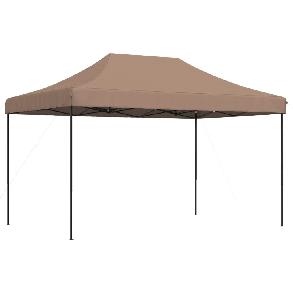 Tenda da Festa Pieghevole Pop-Up - Gazebo Marrone 440x292x315 cm