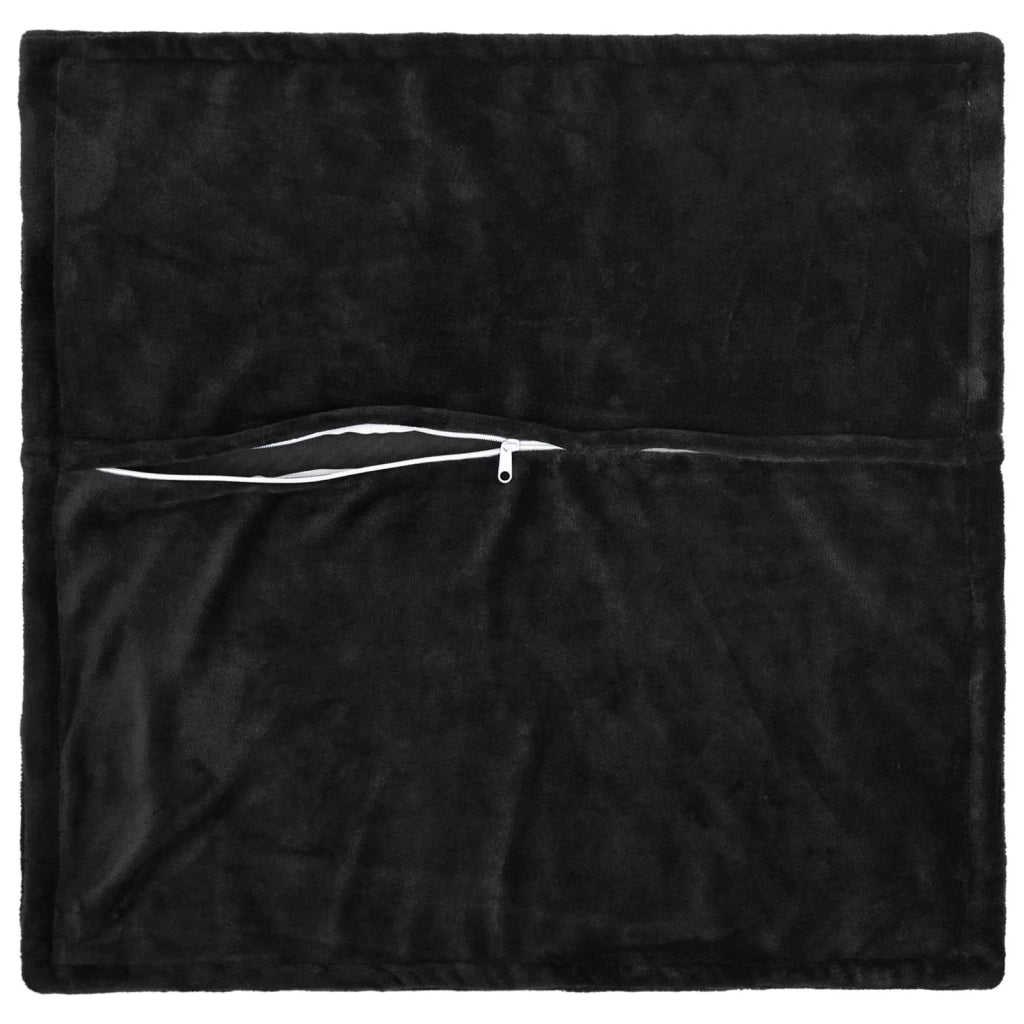 Federa 2 pz HOUTEN Nero 50 x 50 cm Flanella 919336
