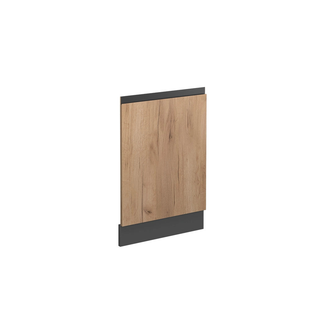 Pannello frontale R-Line Rovere dorato/Antracite 44.6 cm Forma a J, senza piano di lavoro Vicco