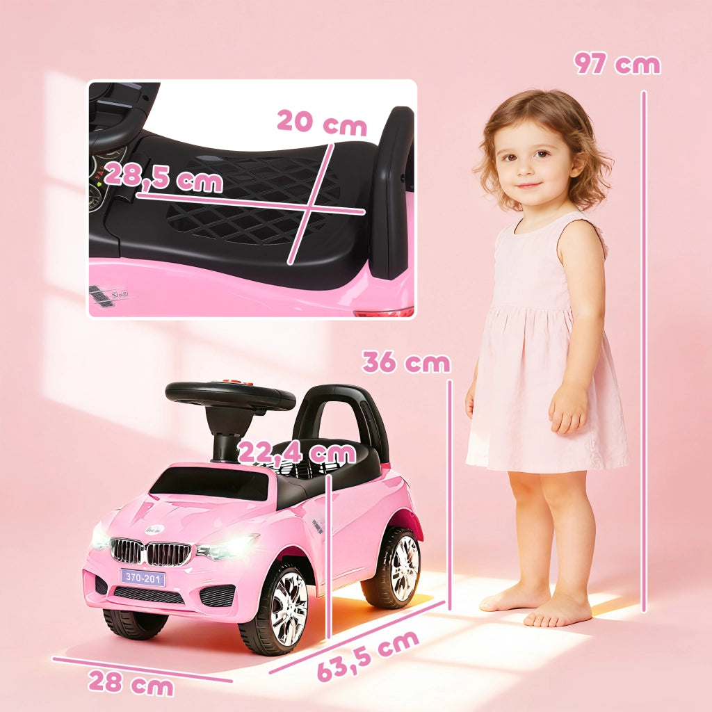 Giocattolo a Spinta per Bambini con Musica e Luci ¨C Zephmum ¨C Rosa