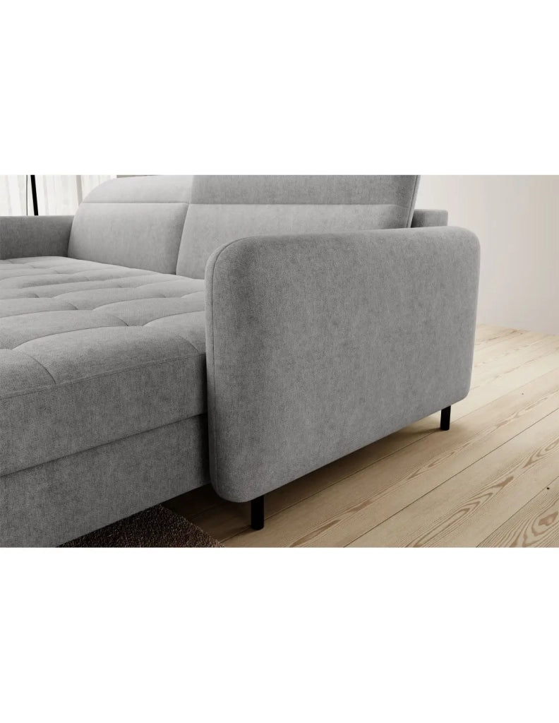 Divano ad angolo collezione GOUMSI colore Grigio chiaro