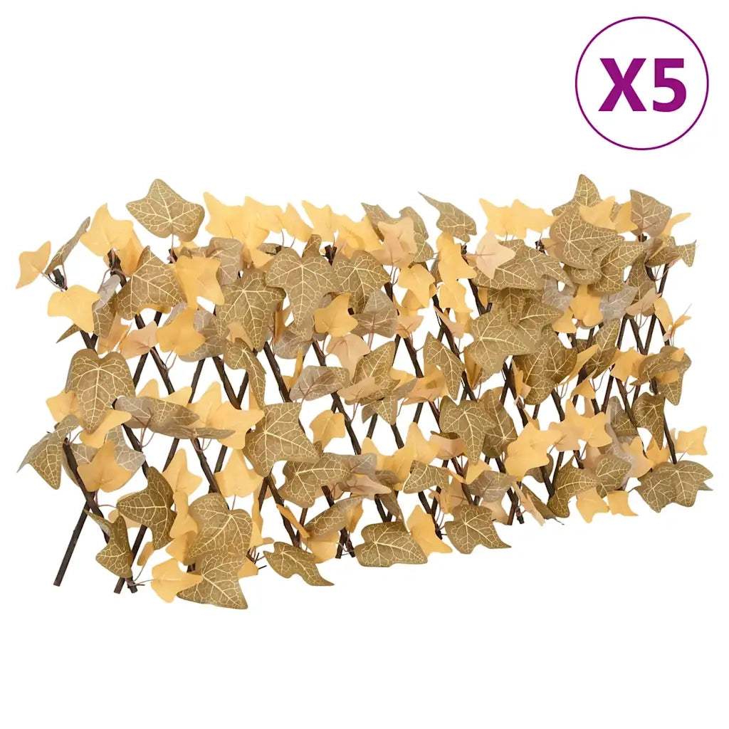 Traliccio Acero Artificiale Espandibile Arancione 5pz 180x30 cm 366593