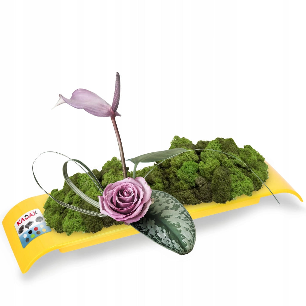 Copertura per vaso da fiori KADAX per composizioni decorative Ikebana Base gialla
