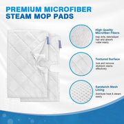 Adatto per stoommop S3901 S3500 set di tovaglietti microfibra sostitutivi accessori per mop 6 pezzi