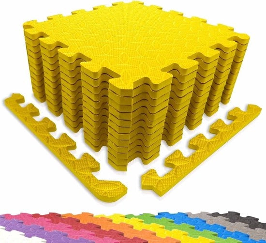 Pannelli di protezione per sport e fitness - tappeti da puzzle con pezzi di bordo in diverse colori - protezione per pavimento - tappeto di base