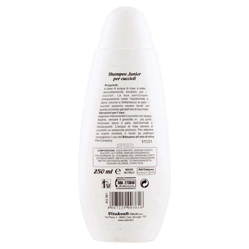 PET COMPANY SHAMPOO PER CANI JUNIOR SPECIFICO PER CUCCIOLI 250 ML