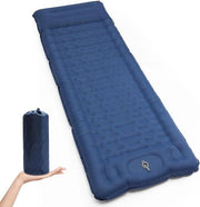 Matrice di Soggiorno Autoinflante 12 cm Matrimoniale Leggera con Pompino Integrato - Letto Aria Imbottito Acquapazza per Campeggio Esterno