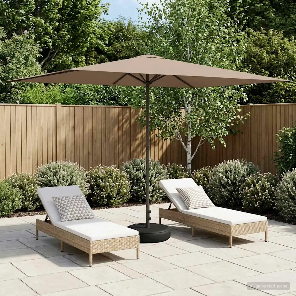 Ombrellone da giardino-Parasole da Giardino con Base 200 x 300 cm Poliestere 664307