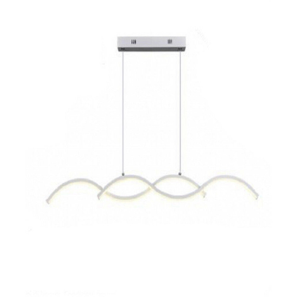 Trade Shop - Lampadario Led Moderno Lampada Twist Sospensione 25w Luce 6500k 4000k 3000k A43b -