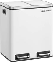 Contenitore rifiuti cucina 30L - Pala rifiuti con separazione e chiusura morbida