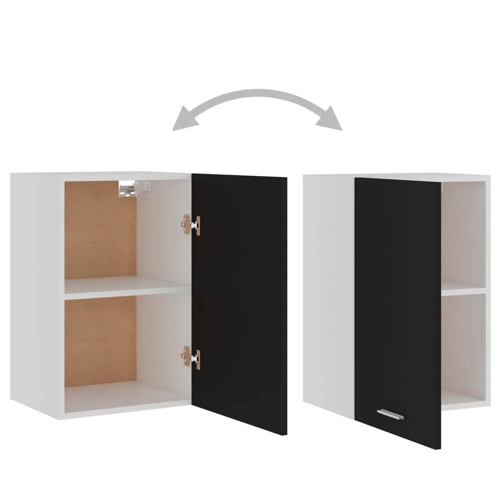 Mobile Pensile “Lyon” Nero 39,5x31x60 cm in Legno Multistrato 801253