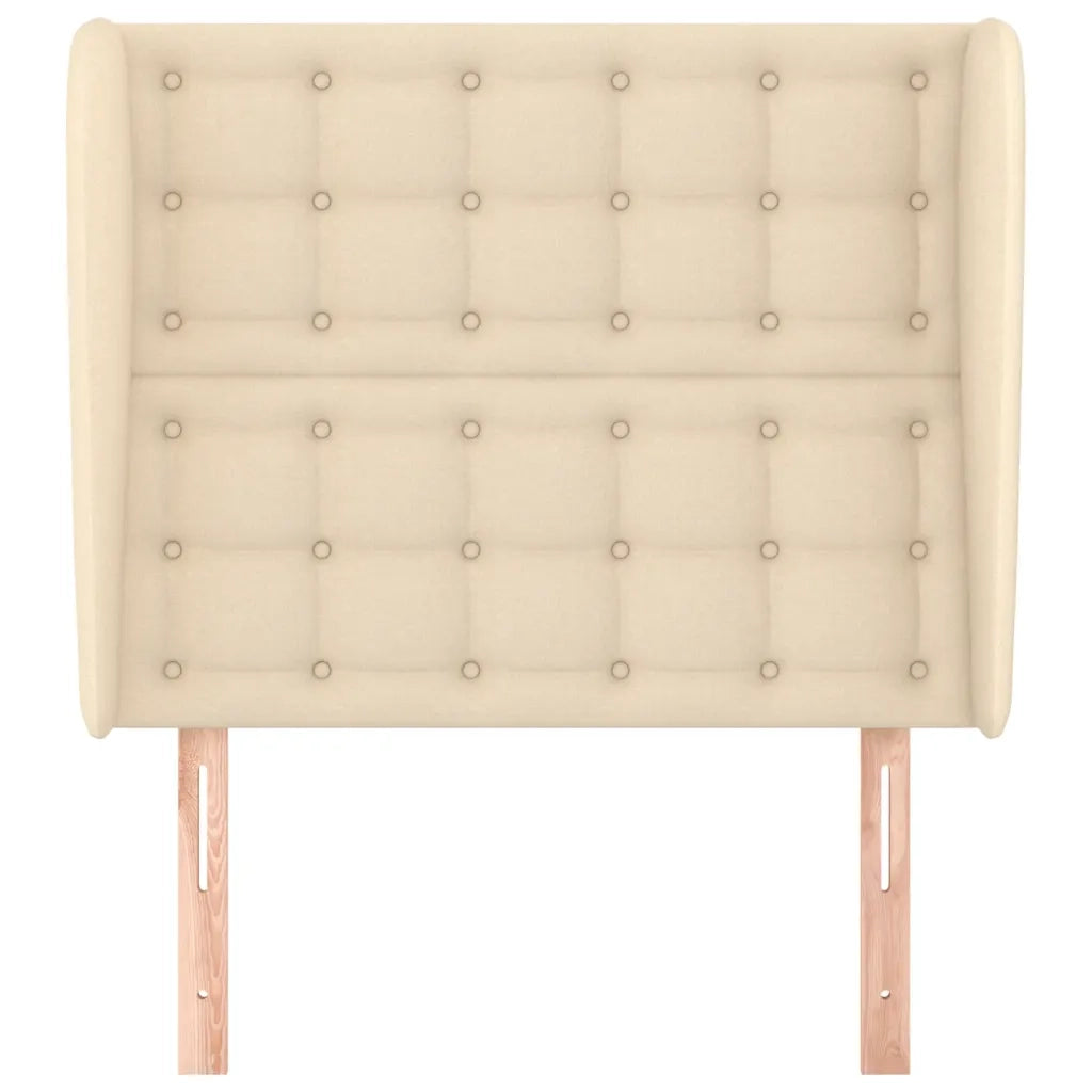 Testiera ad Orecchio Crema 83x23x118/128 cm in Tessutocod mxl 121609