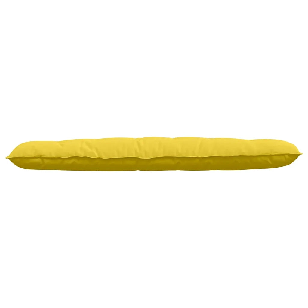 Cuscino per Schiena Giallo Chiaro 180 x 19 x 50 cm Tessuto