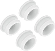 Stopper in silicone con chiusura a click per pannelli cucina rotondi - Acqua resistente - 23 mm di diametro - Bianco - Confezione da 4 pezzi