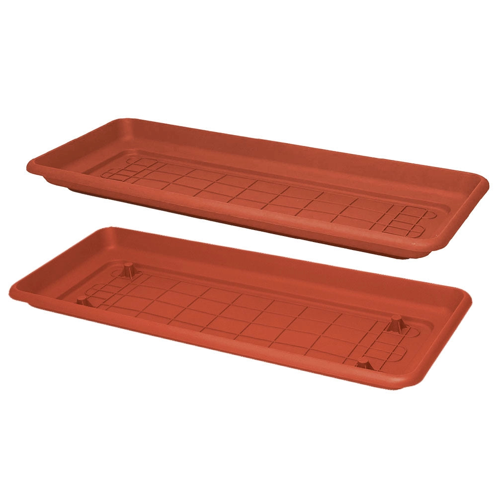 SOTTOVASO PER FIORIERA RETTANGOLARE 'MAXI' cm 78 x 33  - ICS