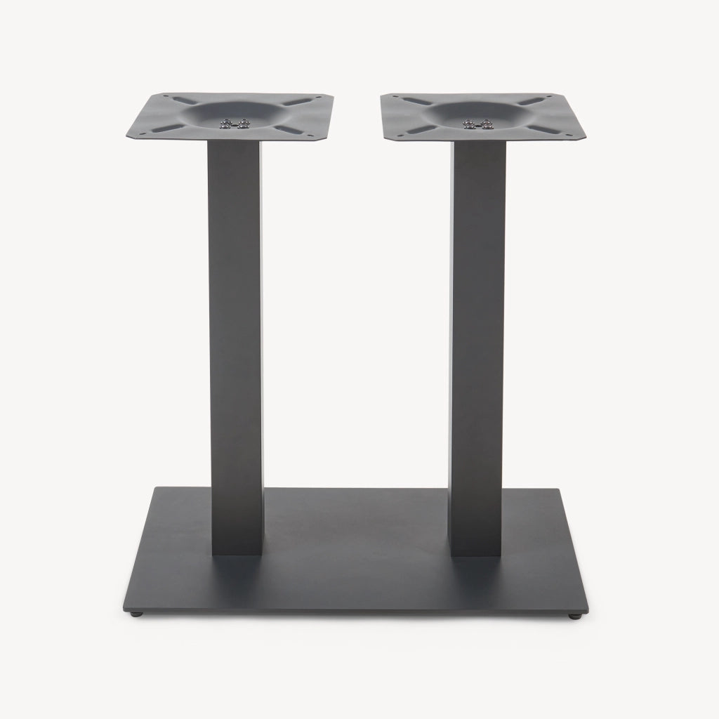Telaio per Tavolo 'Fai da Te' Vadejord Struttura a 2 Gambe 70 x 40 x 73 cm - Nero [en.casa]