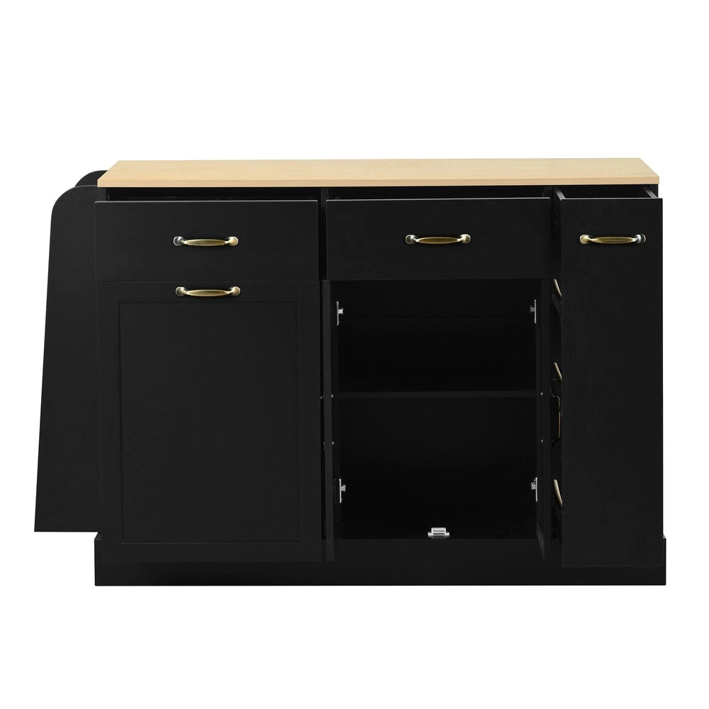 Credenza moderna con cassetti e ante per soggiorno ¨C MINIMAL ¨C Nero
